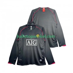 Manchester United Voetbalshirt 2007 Retro Heren Uit Tenue 2008 Lange Mouw