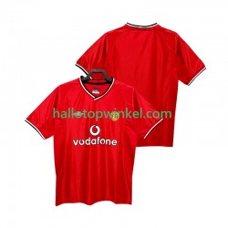 Manchester United Voetbalshirt 2000 2002 Retro Heren Thuis Tenue Korte Mouw