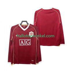 Manchester United Voetbalshirt 2007 Retro Heren Thuis Tenue 2006 Lange Mouw