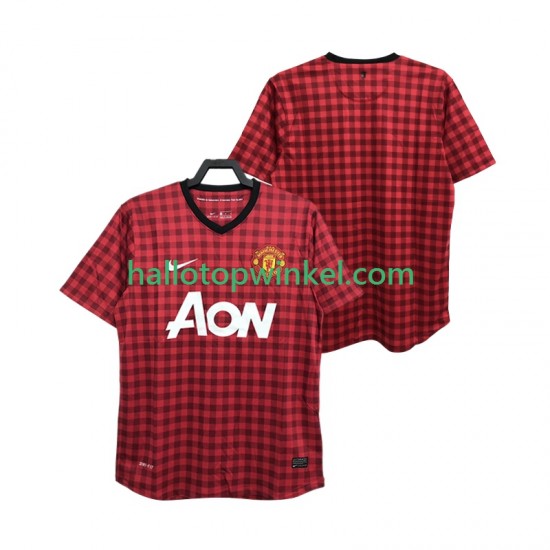 Manchester United Voetbalshirt 2012 2013 Retro Heren Thuis Tenue Korte Mouw