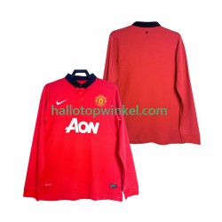 Manchester United Voetbalshirt 2013 2014 Retro Heren Thuis Tenue Lange Mouw