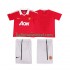 Manchester United Voetbalshirt Retro Kleuters/Kids Thuis Tenue 2011 2010 Korte Mouw