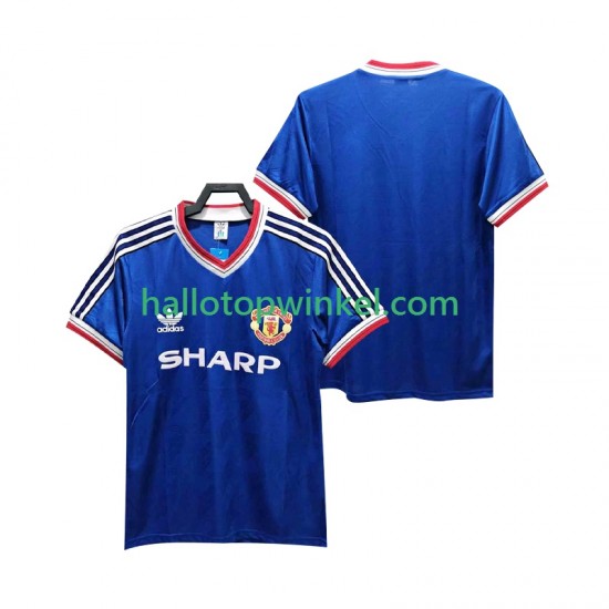 Manchester United Voetbalshirt 1986 1988 Retro Heren Derde Tenue Korte Mouw