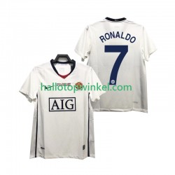 Manchester United Voetbalshirt Ronaldo 7 Champions League 2009 Retro Heren Uit Tenue 2008 Korte Mouw