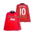 Manchester United Voetbalshirt Rooney 10 2013 2014 Retro Heren Thuis Tenue Lange Mouw