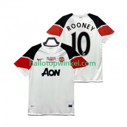 Manchester United Voetbalshirt Rooney 10 Champions League 2012 Retro Heren Derde Tenue 2011 Korte Mouw