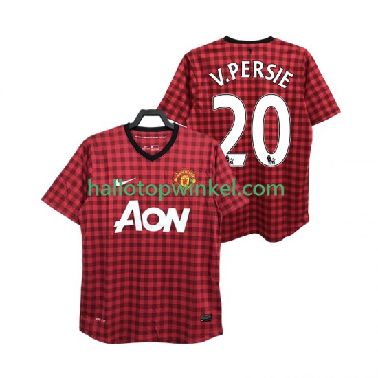 Manchester United Voetbalshirt V PERSIE 20 2012 2013 Retro Heren Thuis Tenue Korte Mouw