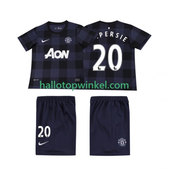 Manchester United Voetbalshirt V PERSIE 20 2013 2014 Retro Kleuters/Kids Uit Tenue Korte Mouw