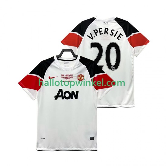 Manchester United Voetbalshirt V PERSIE 20 Champions League 2012 Retro Heren Derde Tenue 2011 Korte Mouw
