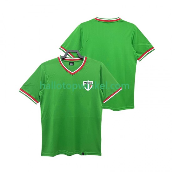 Mexico Voetbalshirt 1970 Retro Heren Thuis Tenue Korte Mouw