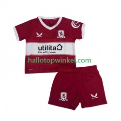 Middlesbrough Voetbalshirt Kleuters/Kids Thuis Tenue 2025-2026 Korte Mouw