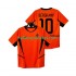 Nederland Voetbalshirt BERGKAMP 10 2002 Retro Heren Thuis Tenue Korte Mouw