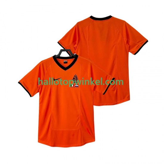Nederland Voetbalshirt 2000 Retro Heren Thuis Tenue Korte Mouw