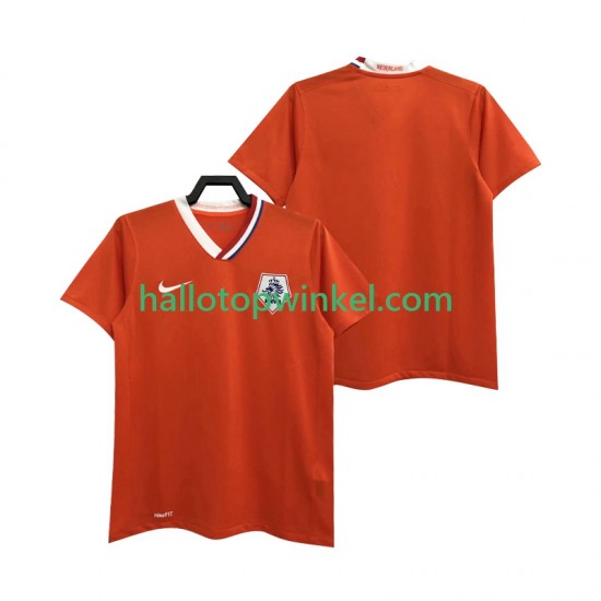 Nederland Voetbalshirt Retro Heren Thuis Tenue 2008 Korte Mouw