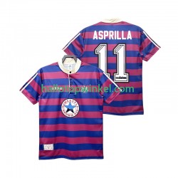 Newcastle United Voetbalshirt ASPRILLA 11 1995 1997 Retro Heren Uit Tenue Korte Mouw