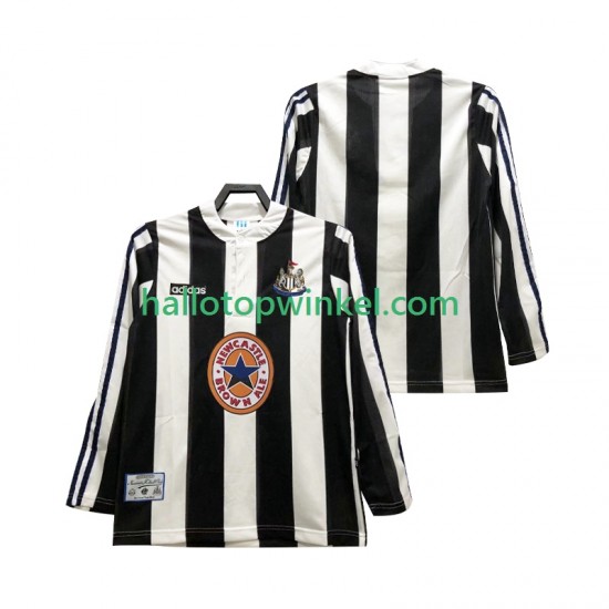 Newcastle United Voetbalshirt 1995 1997 Retro Heren Thuis Tenue Lange Mouw