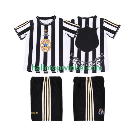 Newcastle United Voetbalshirt 1997 Retro Kleuters/Kids Thuis Tenue 1999 Korte Mouw