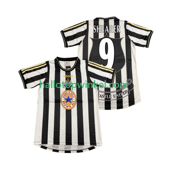 Newcastle United Voetbalshirt SHEARER 9 1997 Retro Heren Thuis Tenue 1999 Korte Mouw
