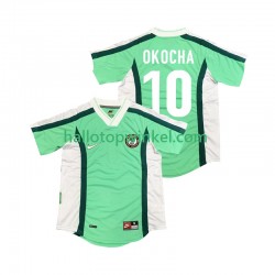 Nigeria Voetbalshirt OKOCHA 10 1998 Retro Heren Thuis Tenue Korte Mouw