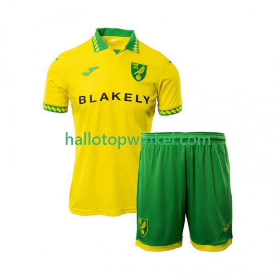 Norwich City Voetbalshirt Kleuters/Kids Thuis Tenue 2025-2026 Korte Mouw