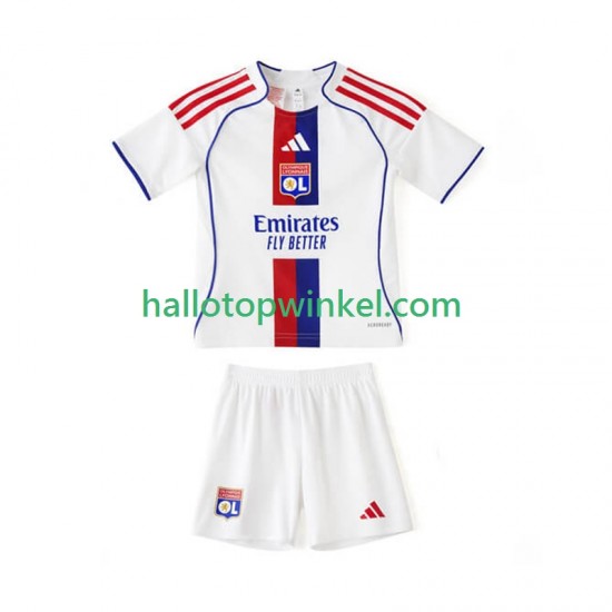 Olympique Lyonnais Voetbalshirt Kleuters/Kids Thuis Tenue 2025-2026 Korte Mouw