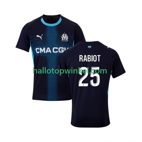 Olympique Marseille Voetbalshirt Adrien Rabiot 25 Heren Uit Tenue 2025-2026 Korte Mouw