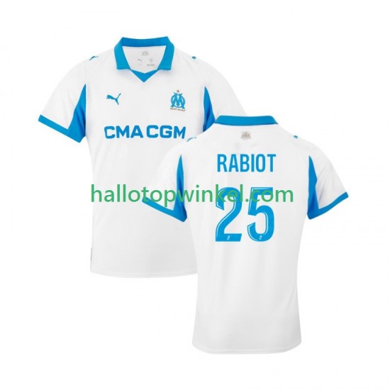 Olympique Marseille Voetbalshirt Adrien Rabiot 25 Heren Thuis Tenue 2025-2026 Korte Mouw