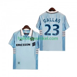 Olympique Marseille Voetbalshirt Gallas 23 1998 Retro Heren Uit Tenue 1999 Korte Mouw