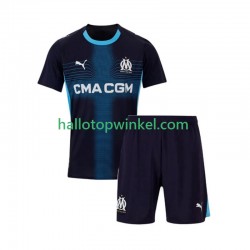 Olympique Marseille Voetbalshirt Kleuters/Kids Uit Tenue 2025-2026 Korte Mouw