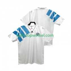 Olympique Marseille Voetbalshirt 1992 1993 Retro Heren Thuis Tenue Korte Mouw