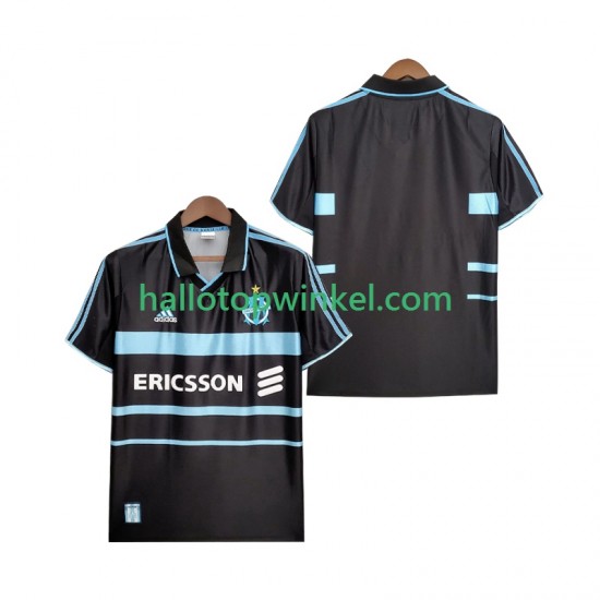 Olympique Marseille Voetbalshirt 2000 Retro Heren Derde Tenue 1999 Korte Mouw