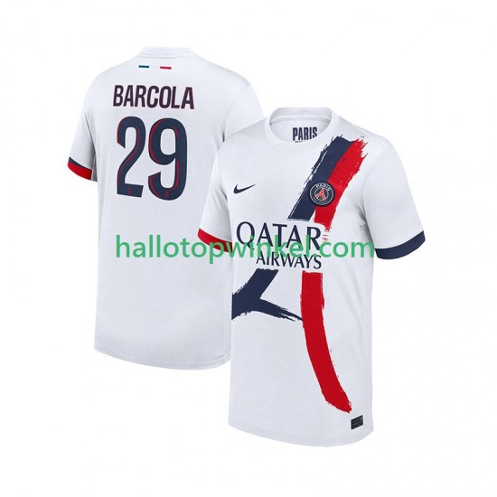 Paris Saint-Germain Voetbalshirt Bradley Barcola 29 Heren Uit Tenue 2025-2026 Korte Mouw