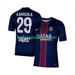 Paris Saint-Germain Voetbalshirt Bradley Barcola 29 Heren Thuis Tenue 2025-2026 Korte Mouw