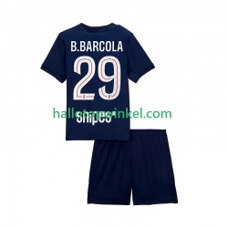 Paris Saint-Germain Voetbalshirt Bradley Barcola 29 Kleuters/Kids Thuis Tenue 2025-2026 Korte Mouw