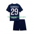 Paris Saint-Germain Voetbalshirt Bradley Barcola 29 Kleuters/Kids Thuis Tenue 2025-2026 Korte Mouw