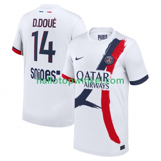 Paris Saint-Germain Voetbalshirt Desire Doue 14 Heren Uit Tenue 2025-2026 Korte Mouw