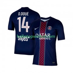 Paris Saint-Germain Voetbalshirt Desire Doue 14 Heren Thuis Tenue 2025-2026 Korte Mouw