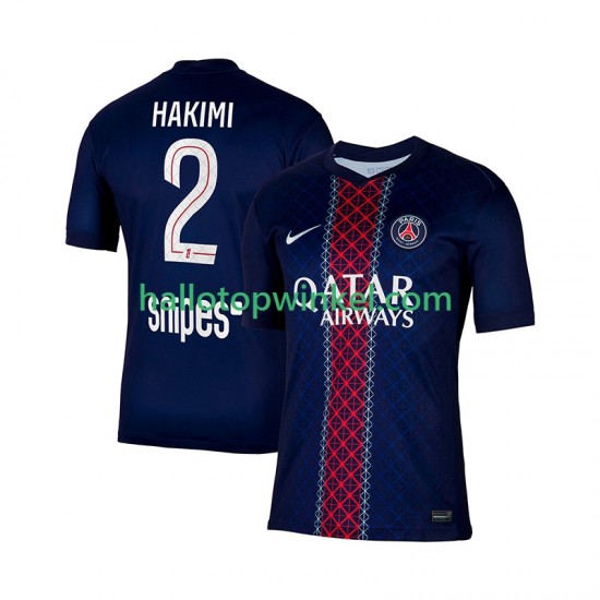 Paris Saint-Germain Voetbalshirt Hakimi 2 Heren Thuis Tenue 2025-2026 Korte Mouw
