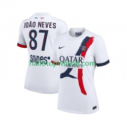 Paris Saint-Germain Voetbalshirt Joao Neves 87 Heren Uit Tenue 2025-2026 Korte Mouw