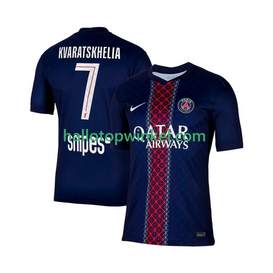 Paris Saint-Germain Voetbalshirt Khvicha Kvaratskhelia 7 Heren Thuis Tenue 2025-2026 Korte Mouw