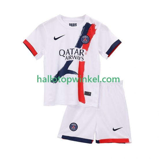 Paris Saint-Germain Voetbalshirt Kleuters/Kids Uit Tenue 2025-2026 Korte Mouw