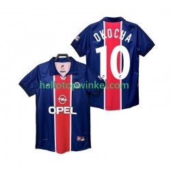 Paris Saint-Germain Voetbalshirt OKOCHA 10 1998 Retro Heren Thuis Tenue 1999 Korte Mouw