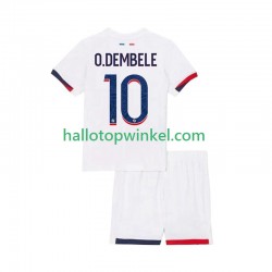 Paris Saint-Germain Voetbalshirt Ousmane Dembele 10 Kleuters/Kids Uit Tenue 2025-2026 Korte Mouw
