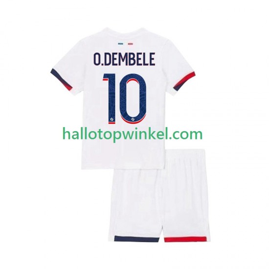 Paris Saint-Germain Voetbalshirt Ousmane Dembele 10 Kleuters/Kids Uit Tenue 2025-2026 Korte Mouw