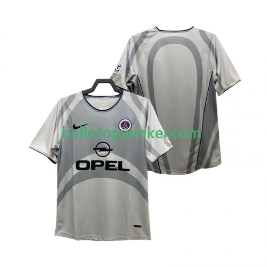 Paris Saint-Germain Voetbalshirt 2001 2002 Retro Heren Uit Tenue Korte Mouw