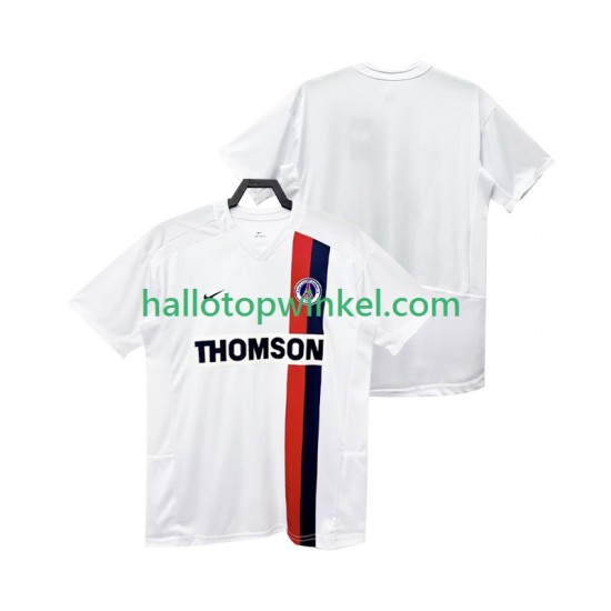 Paris Saint-Germain Voetbalshirt 2002 2003 Retro Heren Uit Tenue Korte Mouw