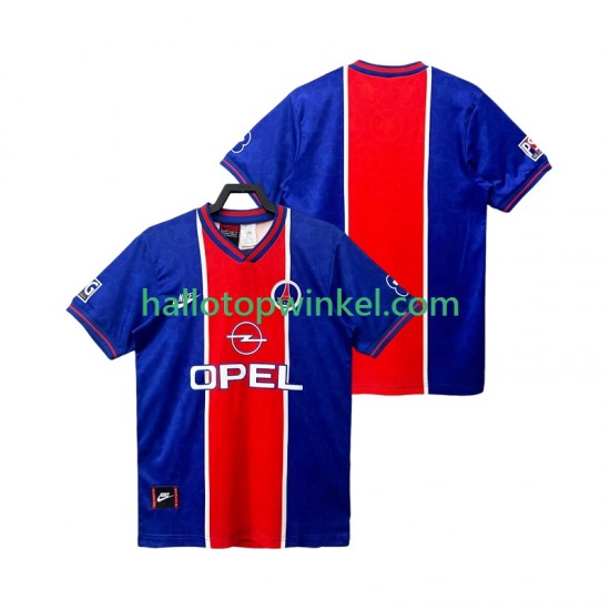Paris Saint-Germain Voetbalshirt 1995 1996 Retro Heren Thuis Tenue Korte Mouw