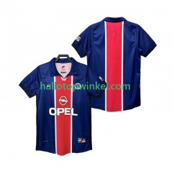 Paris Saint-Germain Voetbalshirt 1998 Retro Heren Thuis Tenue 1999 Korte Mouw