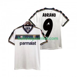 Parma Voetbalshirt ADRIANO 9 2002 2003 Retro Heren Uit Tenue Korte Mouw