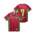 Portugal Voetbalshirt 7 1998 Retro Heren Thuis Tenue Korte Mouw